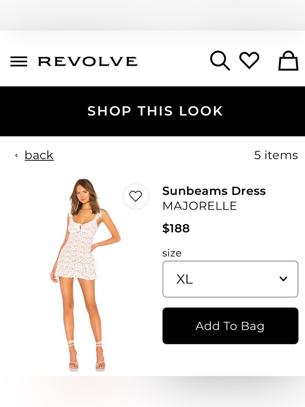 MAJORELLE Sunbeams mini dress - Picture 6 of 7